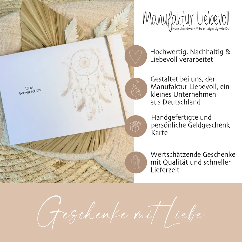 Personalisierte Geldgeschenk Karte Wunscherfüller I Gutschein I Hochzeit I Geburtstagsgeschenk | Jugendweihe KonfirmationI persönliches Geschenk Ruhestand Abschied | Geld verschenken Dankeschön