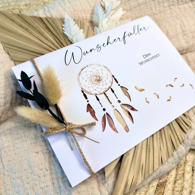 Personalisierte Geldgeschenk Karte Wunscherfüller I Gutschein I Hochzeit I Geburtstagsgeschenk | Jugendweihe KonfirmationI persönliches Geschenk Ruhestand Abschied | Geld verschenken Dankeschön
