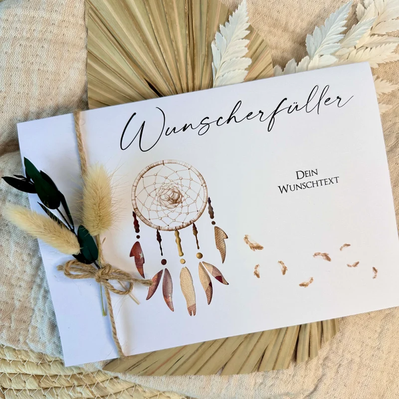 Personalisierte Geldgeschenk Karte Wunscherfüller I Gutschein I Hochzeit I Geburtstagsgeschenk | Jugendweihe KonfirmationI persönliches Geschenk Ruhestand Abschied | Geld verschenken Dankeschön