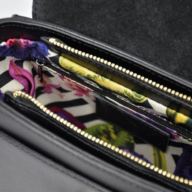 Petit sac à main Haussmann en cuir de veau italien