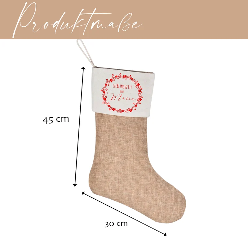 Nikolausstrumpf personalisiert Nikolausstiefel Kinder Erwachsene Weihnachtsstrumpf Name Weihnachtsstiefel Nikolaussocke Weihnachtsgeschenk