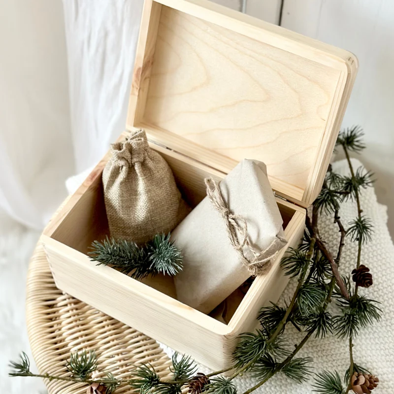 Holzbox Personalisiert Weihnachten Fuchs Geschenkbox Frohe Weihnachten Personalisierte Heiligabend für Kinder Fuchs Weihnachtsbox Holzkiste