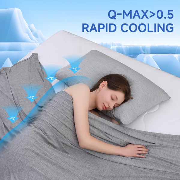 Revolutionary Cooling Blanket ＆Pillowcase Bundle