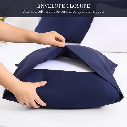 2-Pack Washed Bamboo Linen Cooling Pillowcases