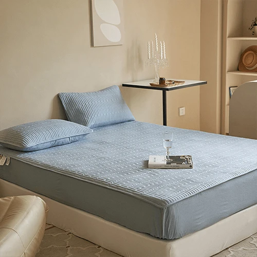 Comfortable Thicken Quilted Quilting Fitted Sheets