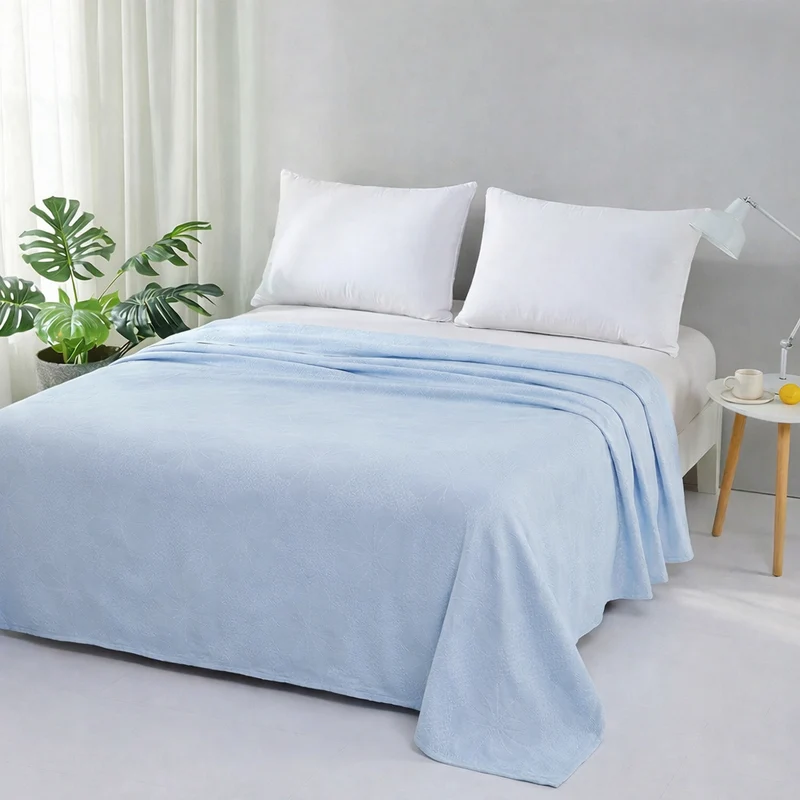 Arc-Chill Bamboo Fiber Cooling Blanket – Breathable Summer Throw for Kids & Adults, Lightweight Baby-Safe Nap Blanket
