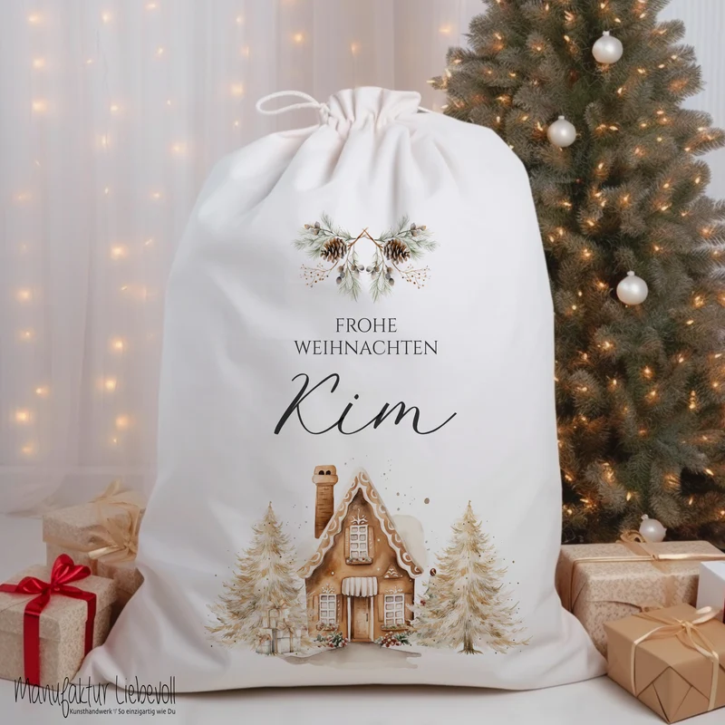 Personalisierter Geschenkesack zum Befüllen für Kinder und Erwachsene zu Weihnachten