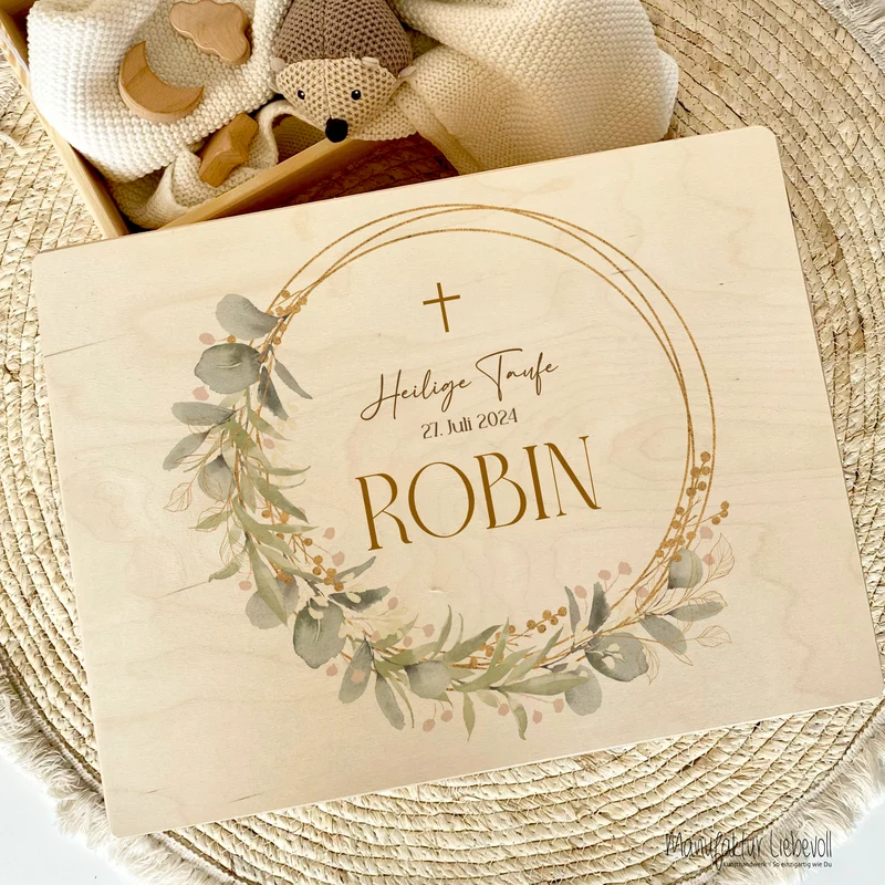 Taufgeschenk Erinnerungskiste Baby Erinnerungsbox Babygeschenke Taufe Geschenk Baby Name Holzkiste Jungen Taufgeschenk Mädchen Kind Holzbox
