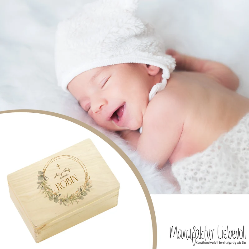Taufgeschenk Erinnerungskiste Baby Erinnerungsbox Babygeschenke Taufe Geschenk Baby Name Holzkiste Jungen Taufgeschenk Mädchen Kind Holzbox