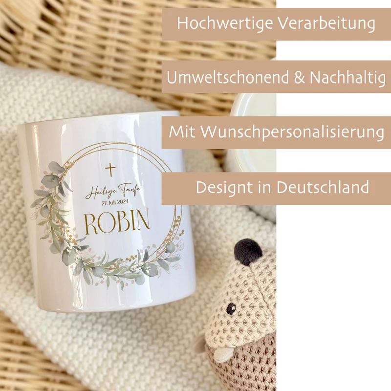 Spardose Baby Taufgeschenk Eukalyptus Spardose Babygeschenk Taufe Geschenk Baby Name Geldgeschenk Jungen Taufgeschenk Mädchen Kind Sparbüchse