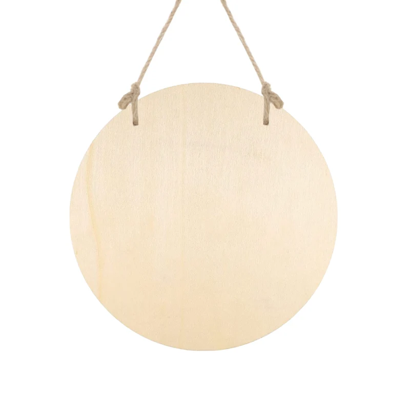 Rundes Holzschild
