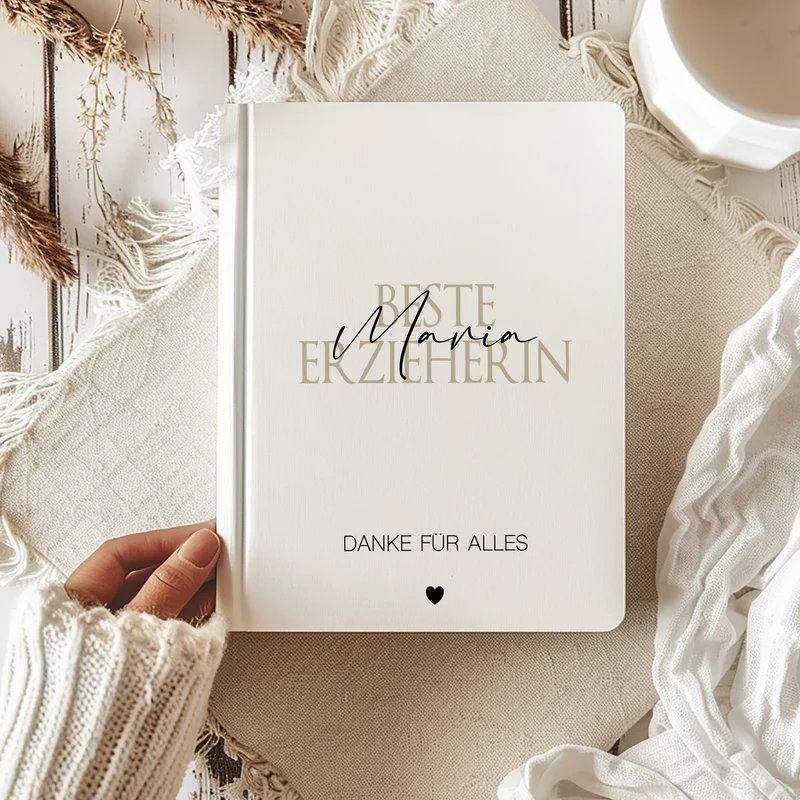 Notizbuch mit Namen Erzieherin Abschiedsgeschenk Erzieher Geschenk Dankeschön
