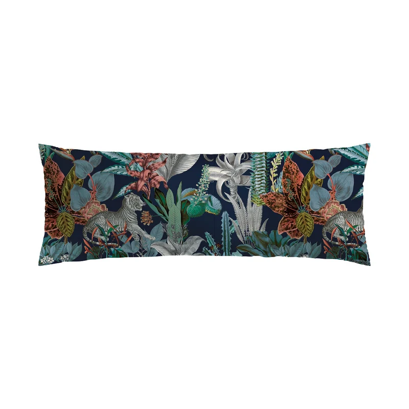 Taie(s) d'oreiller satin de coton - Zanzibar bleu