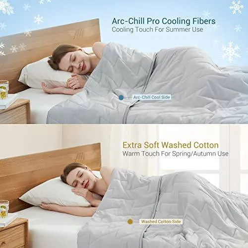 Elegear Arc-Chill 3.0 Cooling Comforter – Ultra Cooling Blanket for Hot Sleepers | Q-Max >0.5 Cool Tech, Lightweight Reversible Summer Quilt