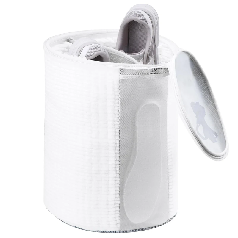 Large Shoe Bag for Washing Machine, Two-Zone Design, 2 Mesh Pockets, One-Step Wash for Complete Cleaning, Durable Invisible Zipper Sneaker Laundry Bag Home Dorm Essentials 9.45" x 13.8"