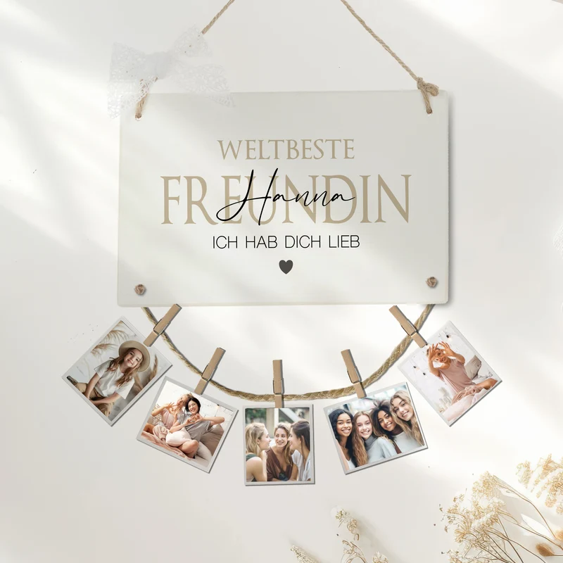 Freundin Geschenk Geburtstag Fotogeschenk Lieblingsfreundin Geburtstagsgeschenk Personalisiert