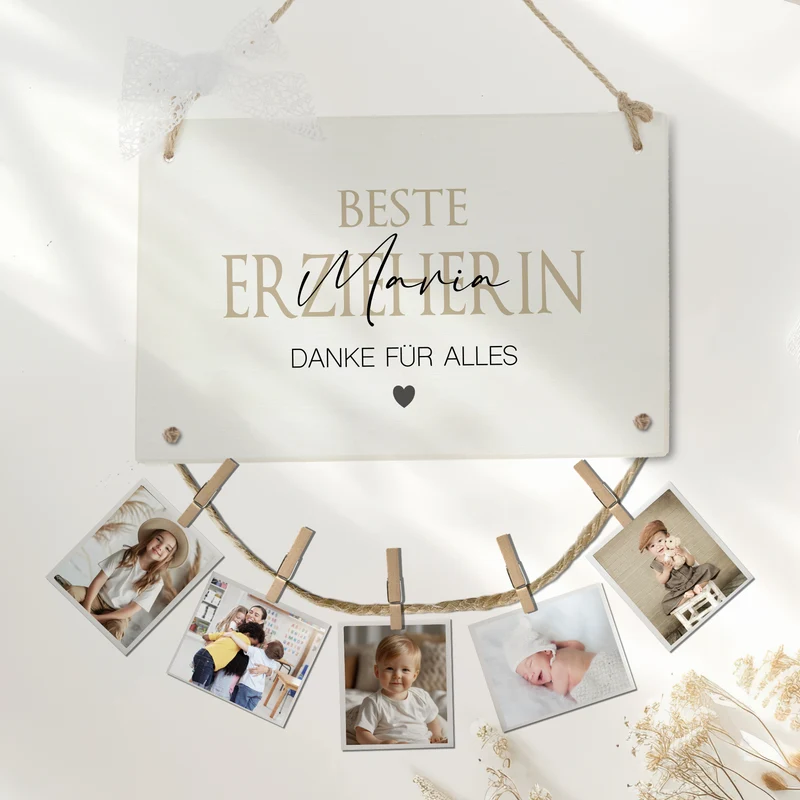 Fotogeschenk Erzieherin Geschenk Geburtstag Erzieher Namen Abschiedsgeschenk Kita Geburtstagsgeschenk