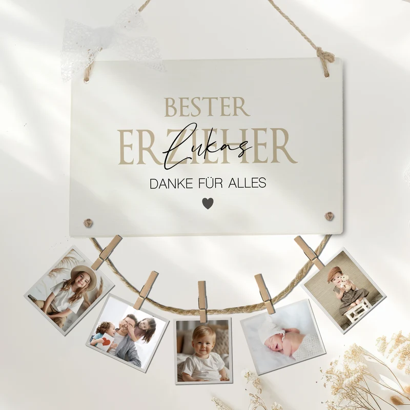 Fotogeschenk Erzieherin Geschenk Geburtstag Erzieher Namen Abschiedsgeschenk Kita Geburtstagsgeschenk
