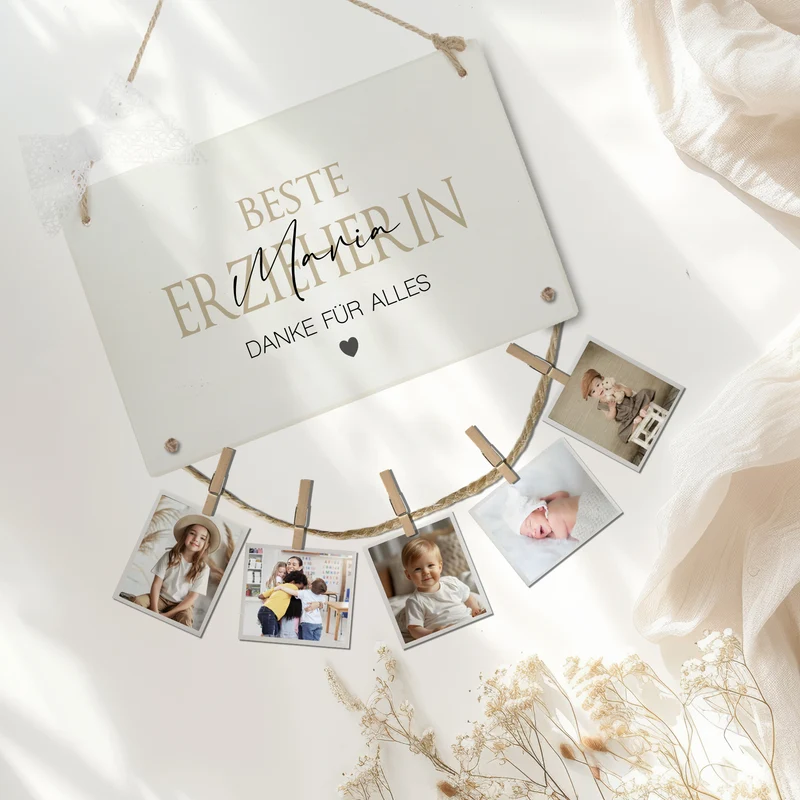 Fotogeschenk Erzieherin Geschenk Geburtstag Erzieher Namen Abschiedsgeschenk Kita Geburtstagsgeschenk