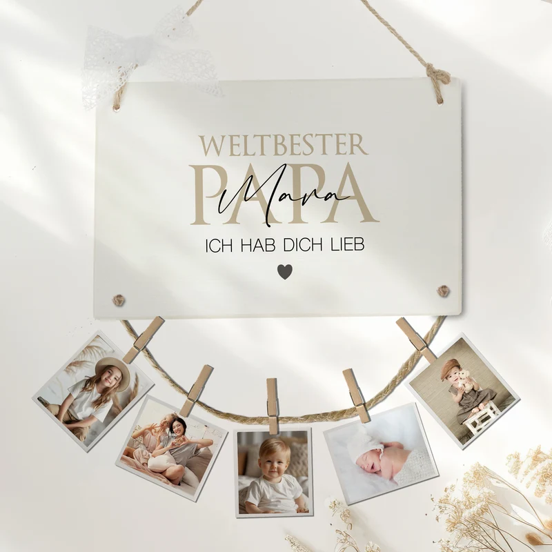 Fotogeschenk Papa Geschenk Geburtstag Geburtstagsgeschenk Papa Namen Vatertag