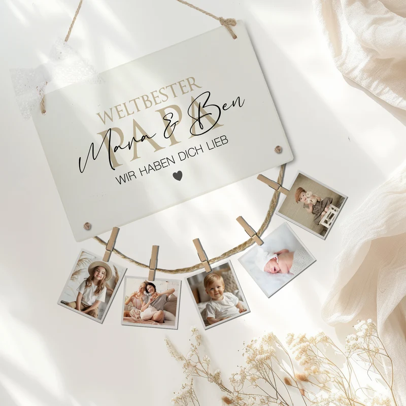 Fotogeschenk Papa Geschenk Geburtstag Geburtstagsgeschenk Papa Namen Vatertag