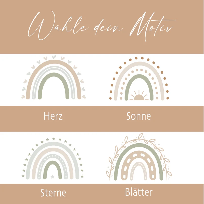 Personalisierte Spardose zur Jugendweihe mit Bambusdeckel – Keramik Sparbüchse mit Namen & Datum – Geldgeschenk Boho Regenbogen – 4 Motive zur Auswahl