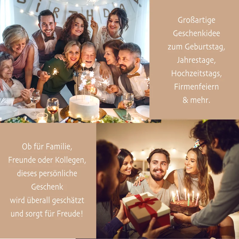 Geburtstag Geschenk Frauen & Männer 18 20 30 40 50 60 70 80 90 Geldgeschenke Gästebuch Holz Geburtstag LED Deko Personalisierte Geburtstagsgeschenke