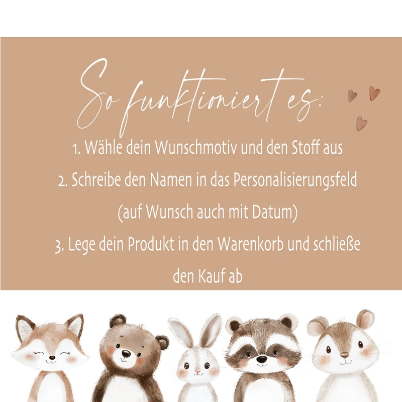 Personalisierte Stoffschultüte mit Namen & Datum – Handgenähtes Set inkl. Rohling