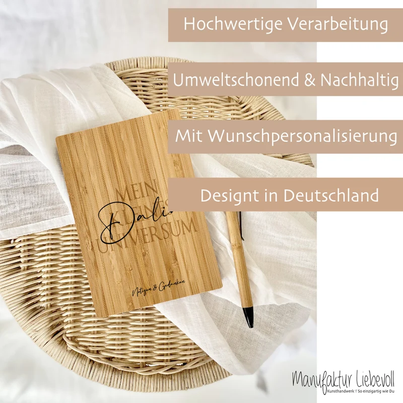 Notizbuch "Universum" Tagebuch mit Namen A5 Journal Mädchen Frauen Männer Geschenk Schreibheft Journal Notizen Gedanken
