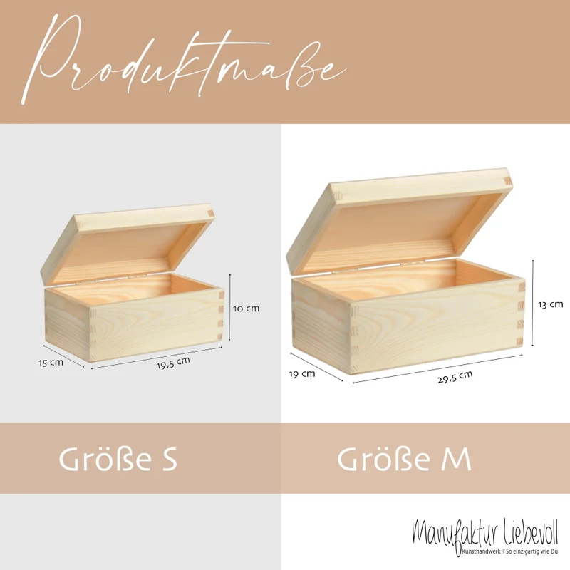 Personalisierte florale Erinnerungskiste zur Hochzeit, Holzbox als Geschenk für das Brautpaar, Hochzeitsgeschenk