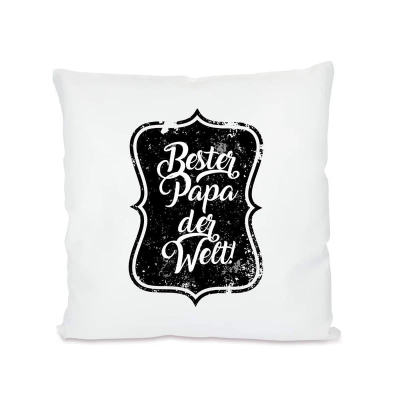 Kissen "Bester Papa der Welt" | Perfektes Geschenk für Väter | Kissengeschenk mit Spruch
