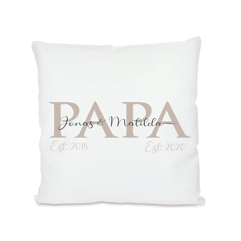 Kissen für die Mama | Personalisiertes Geschenk mit Namen des Kindes | Besondere Geschenkidee für Mütter | 4 Motivvarianten zur Auswahl