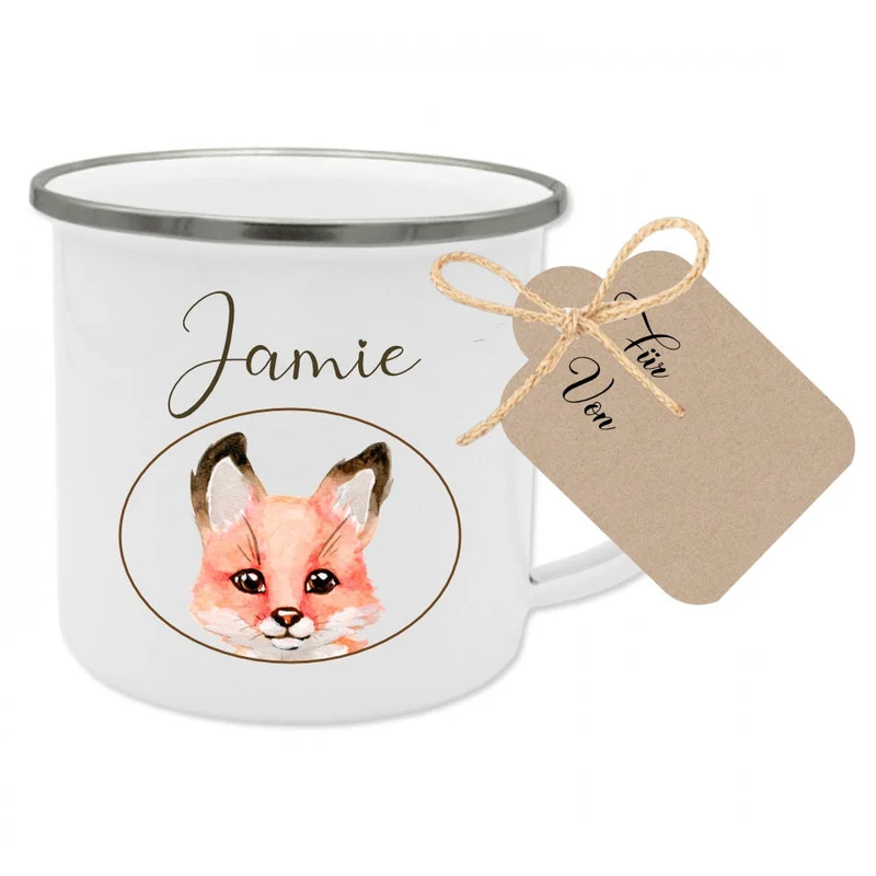 Tolle Tasse für Kinder mit einem braunen Hasen u. dem Namen des Kindes | Liebevolle u. personalisierte Geschenkidee für Jungen u. Mädchen | 5 Motivvarianten zur Auswahl