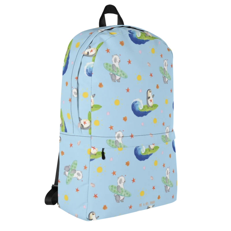 Rucksack Pinguin Surfer Muster