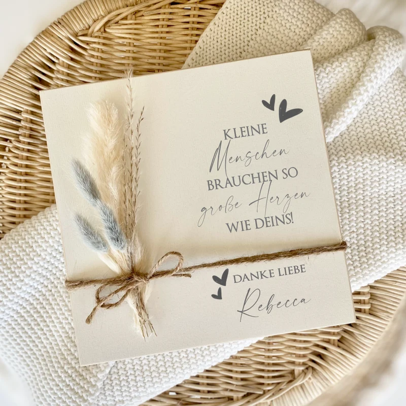 Abschiedsgeschenk für Erzieher/in | Holzbild mit Namen, Spruch & Blumen als Dankeschön Geschenk | Kindergarten Geschenkidee zum Abschied | Danke | Manufaktur Liebevoll