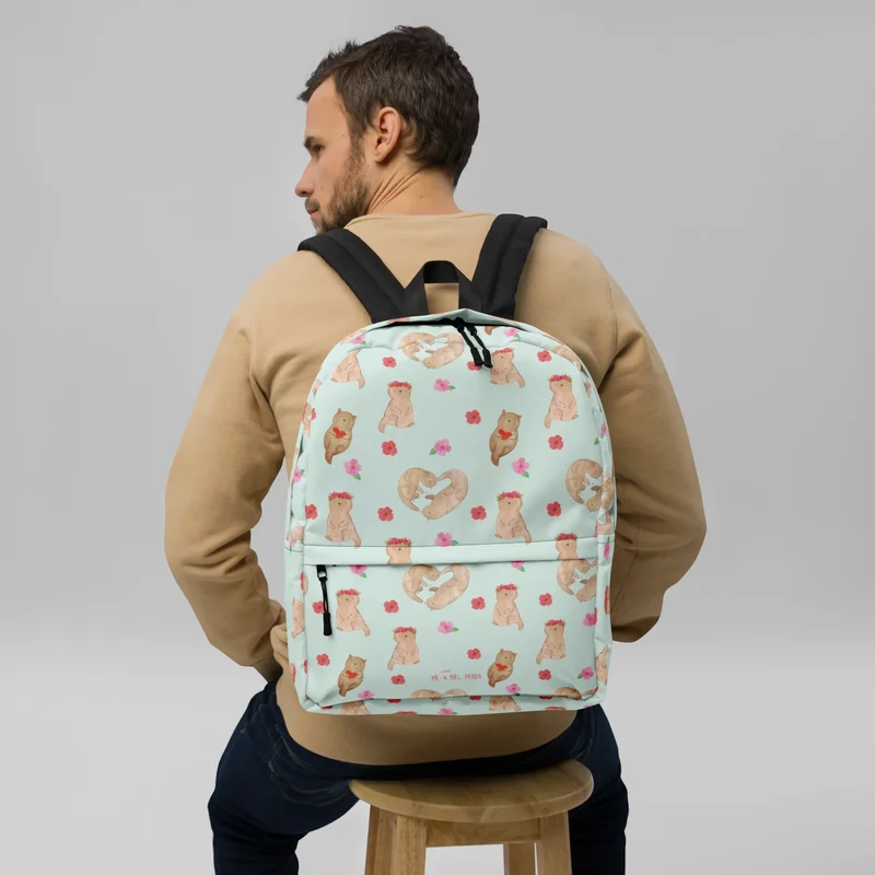 Rucksack Otter Herz Muster
