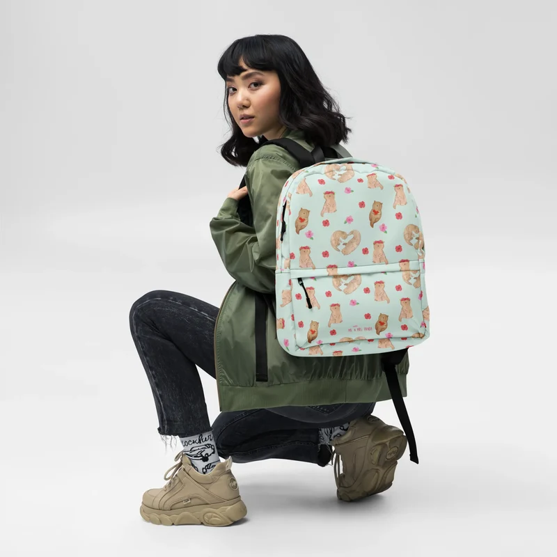 Rucksack Otter Herz Muster