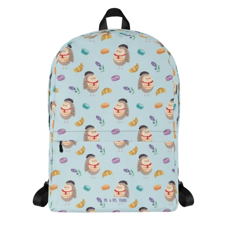 Rucksack Eule Frankreich Muster