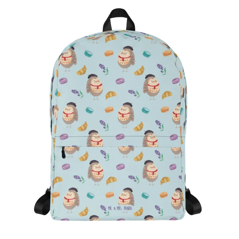 Rucksack Eule Frankreich Muster