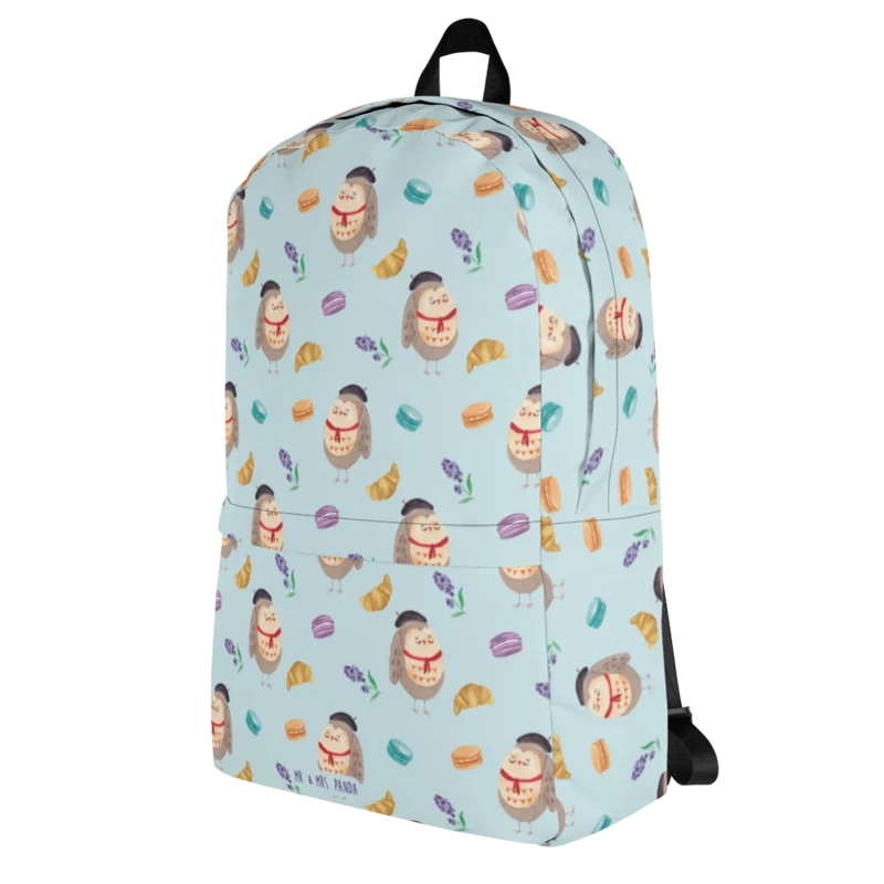 Rucksack Eule Frankreich Muster
