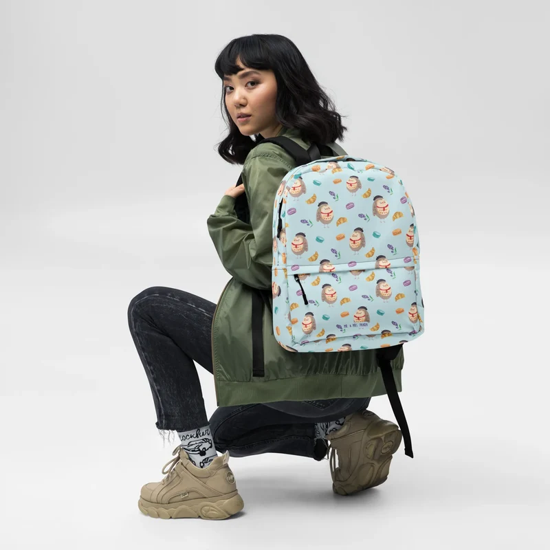 Rucksack Eule Frankreich Muster