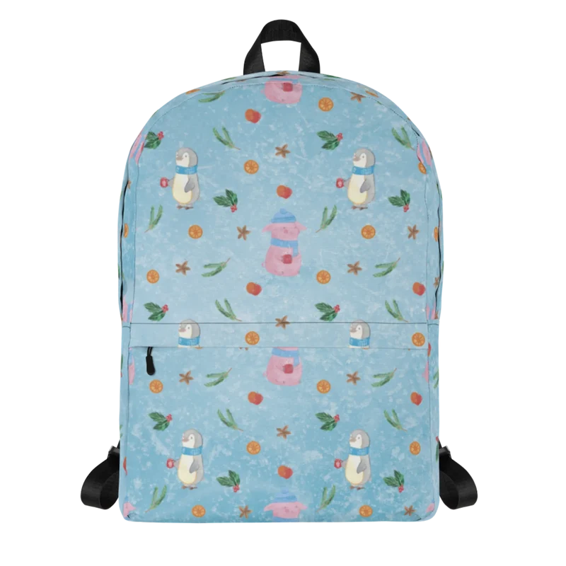 Rucksack Schwein Glühwein Muster