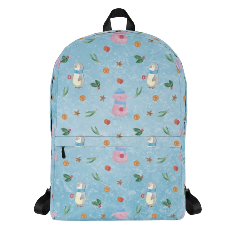 Rucksack Schwein Glühwein Muster