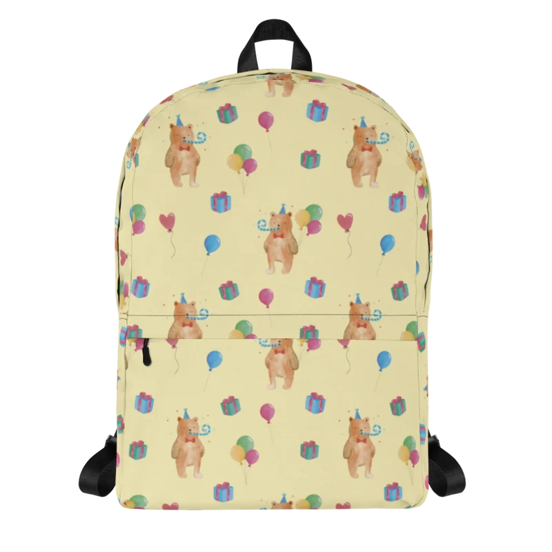 Rucksack Bär Geburtstag Muster