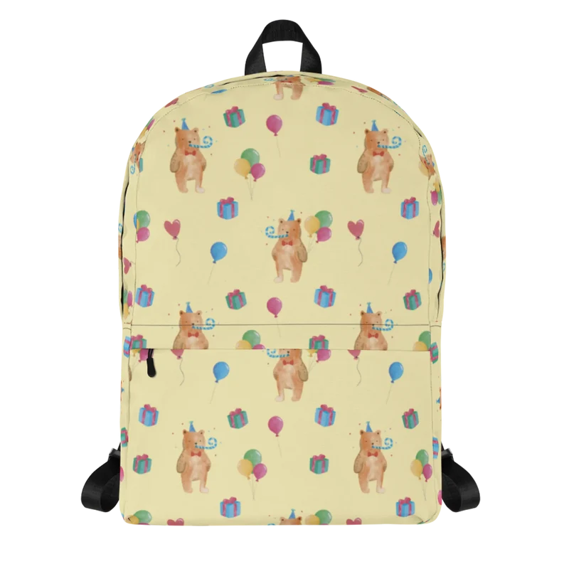 Rucksack Bär Geburtstag Muster