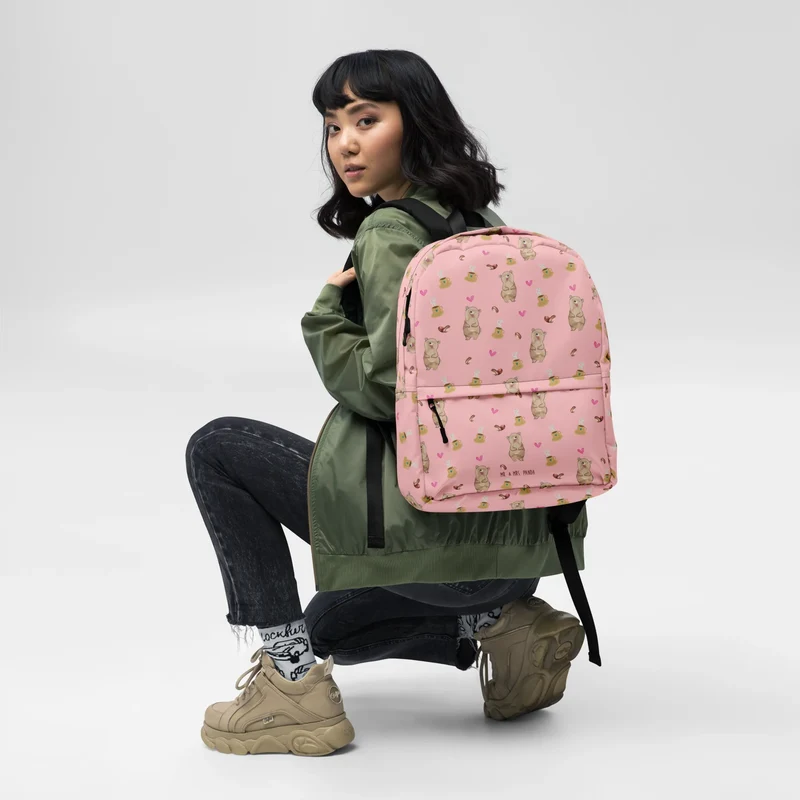 Rucksack Bär Kaffee Muster