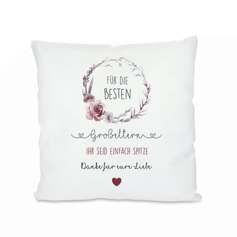 Kissen für die besten Großeltern mit Spruch | Geschenk für Oma und Opa