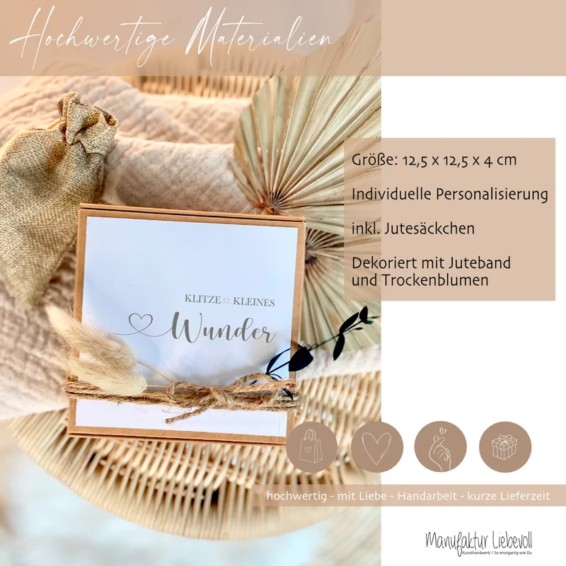 Schwangerschaft verkünden, Geschenkschachtel für Papa Oma Tante Onkel Opa, Geschenkbox mit Karte und Spruch zur Schwangerschaftsverkündung