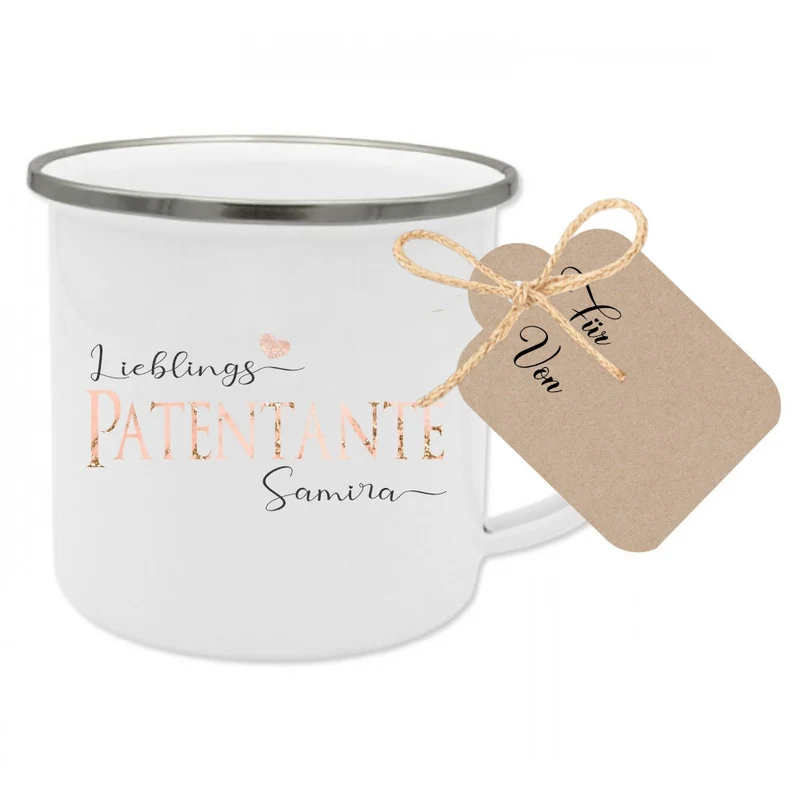 Kissen "Lieblingspatentante" mit Namen | Personalisierte Geschenkidee für die Patentante | 3 Produktvarianten zur Auswahl