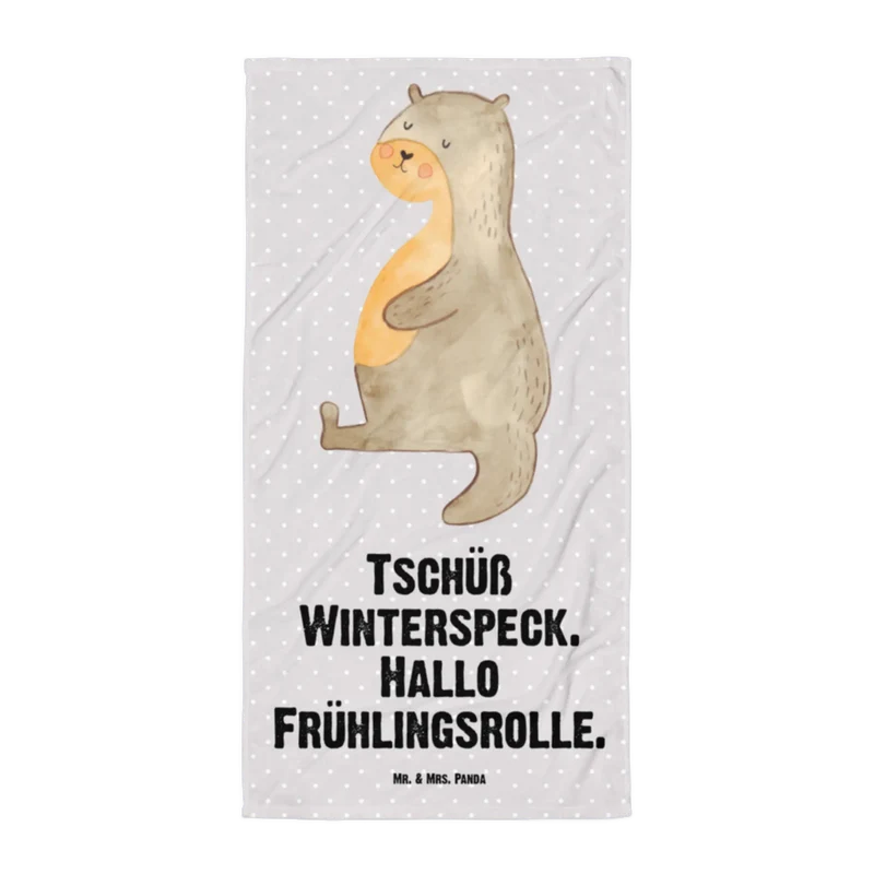 XL Badehandtuch Otter Bauch